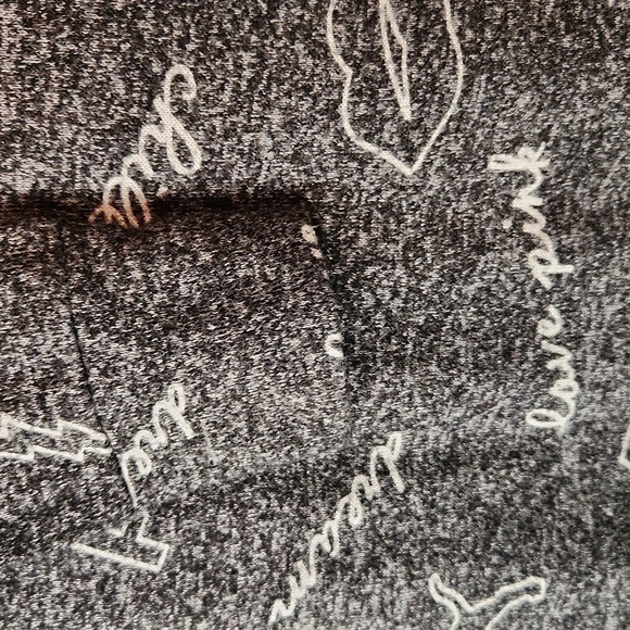 Victorias Secret Pink Womens Sleep Shirt GRL PWR Long Sleeve Cozy Black Small - Picture 5 of 16